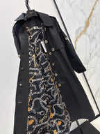 Celine/26 Early Autumn New Style Early Autumn New Style Notched Collar Belted Trench Coat