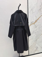 Celine/26 Early Autumn New Style Early Autumn New Style Notched Collar Belted Trench Coat