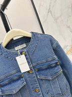 zimmermann/26 Early Autumn New Retro Vacation Style Denim Set