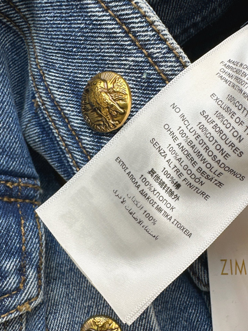 zimmermann/26 Early Autumn New Retro Vacation Style Denim Set