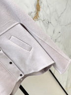 Brunello Cucinelli/26 Autumn and Winter Latest Double-Sided Fleece Collar Short Jacket