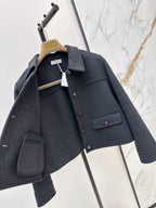 Brunello Cucinelli/26Ss Early Autumn Latest Minimalist Short Wool Coat