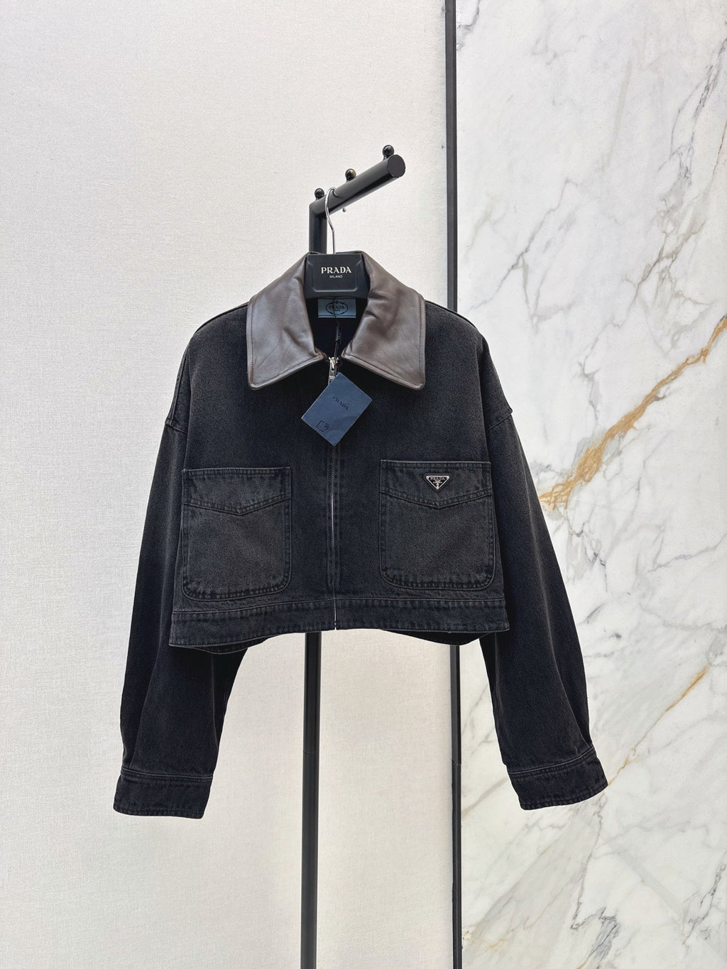 Prada/26 Early Autumn New Lapel Denim Jacket