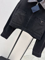 Prada/26 Early Autumn New Lapel Denim Jacket