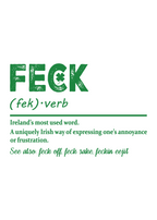 Feck Irish St Patricks Day Unisex Bamboo/Cotton Graphic T-Shirt