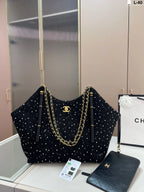 Woolen knitted shopping bag
