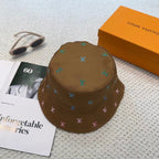 New double-sided embroidered fisherman hat
