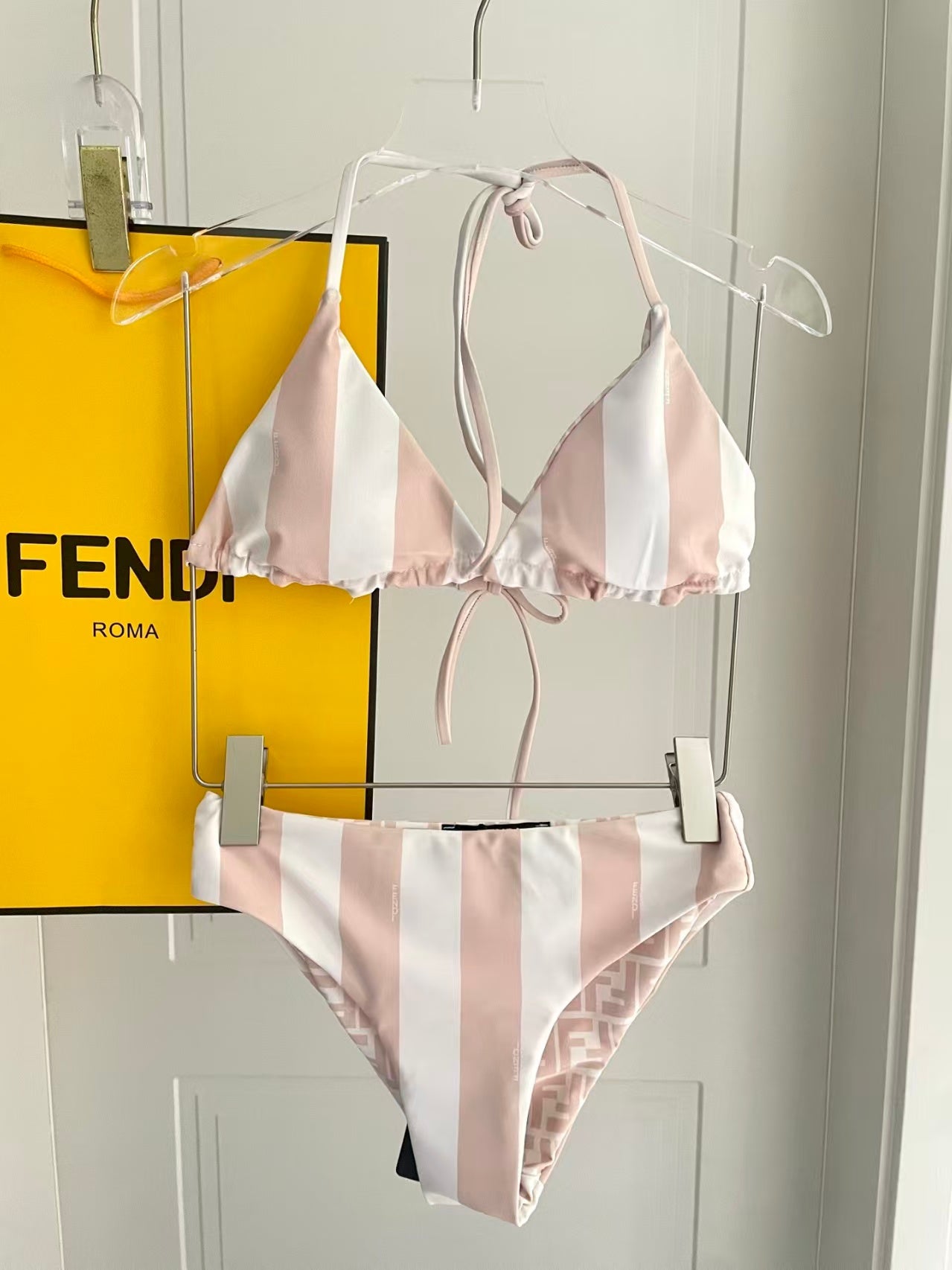 New printed split swimsuit