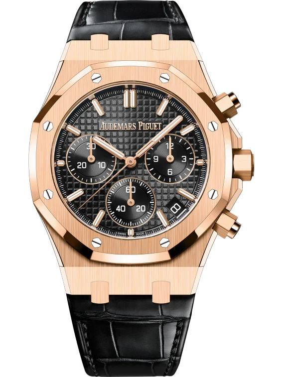 Black OFFs - Black Leather - Chronograph -Quartz- 41mm