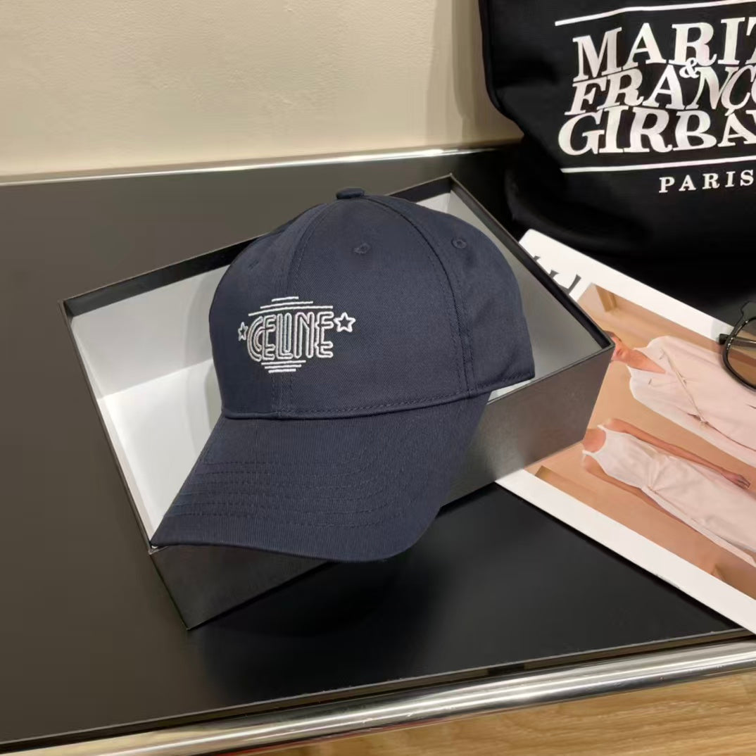 Embroidered letter baseball cap