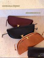 Horizontal Half Half Moon Bag Saddle Bag