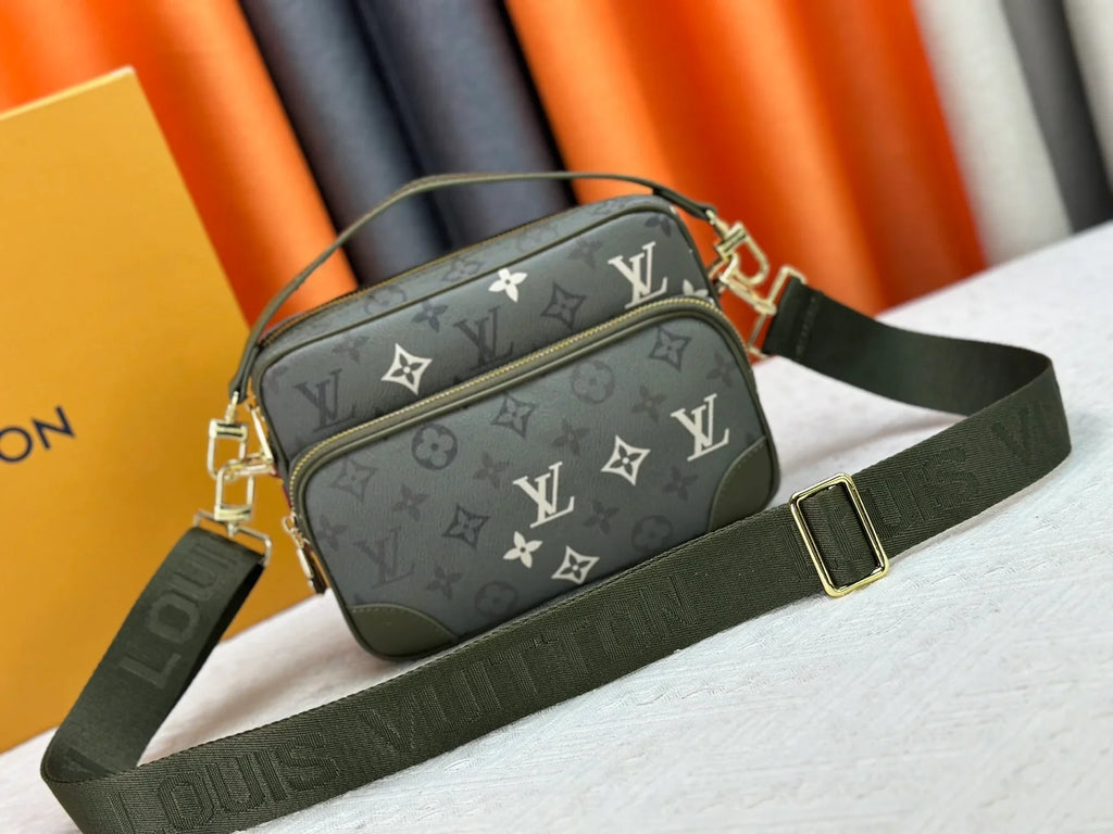Coated canvas mailman bag
