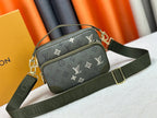 Coated canvas mailman bag