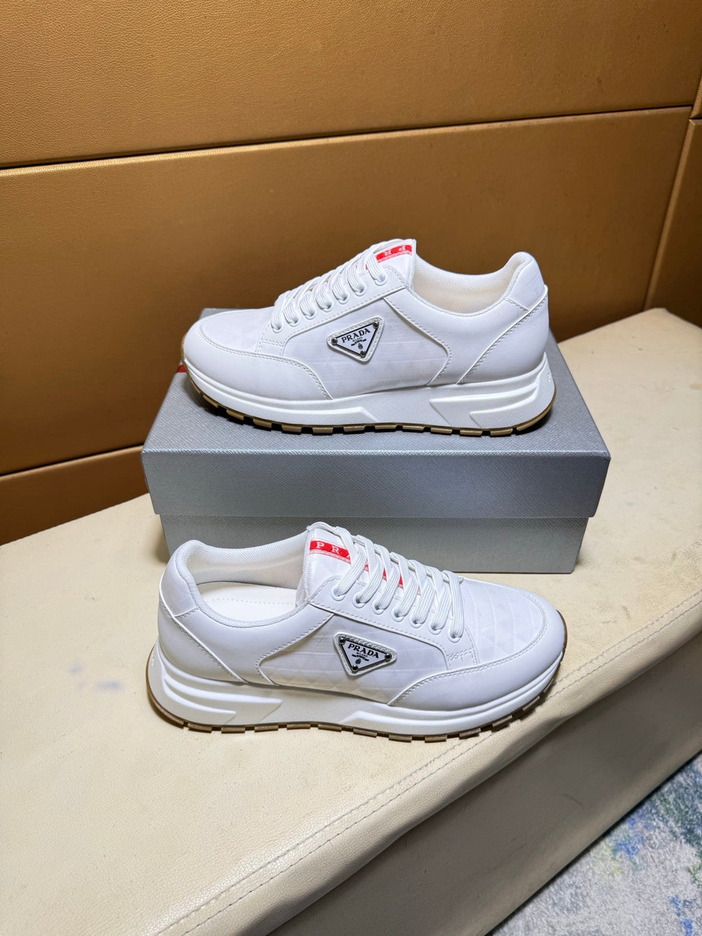 Silk calf leather shoes