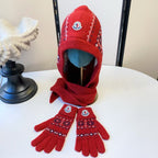 New Classic Scarf Hat Glove Set