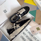 Retro vintage star casual sports shoes, skateboard shoes, small dirty shoes
