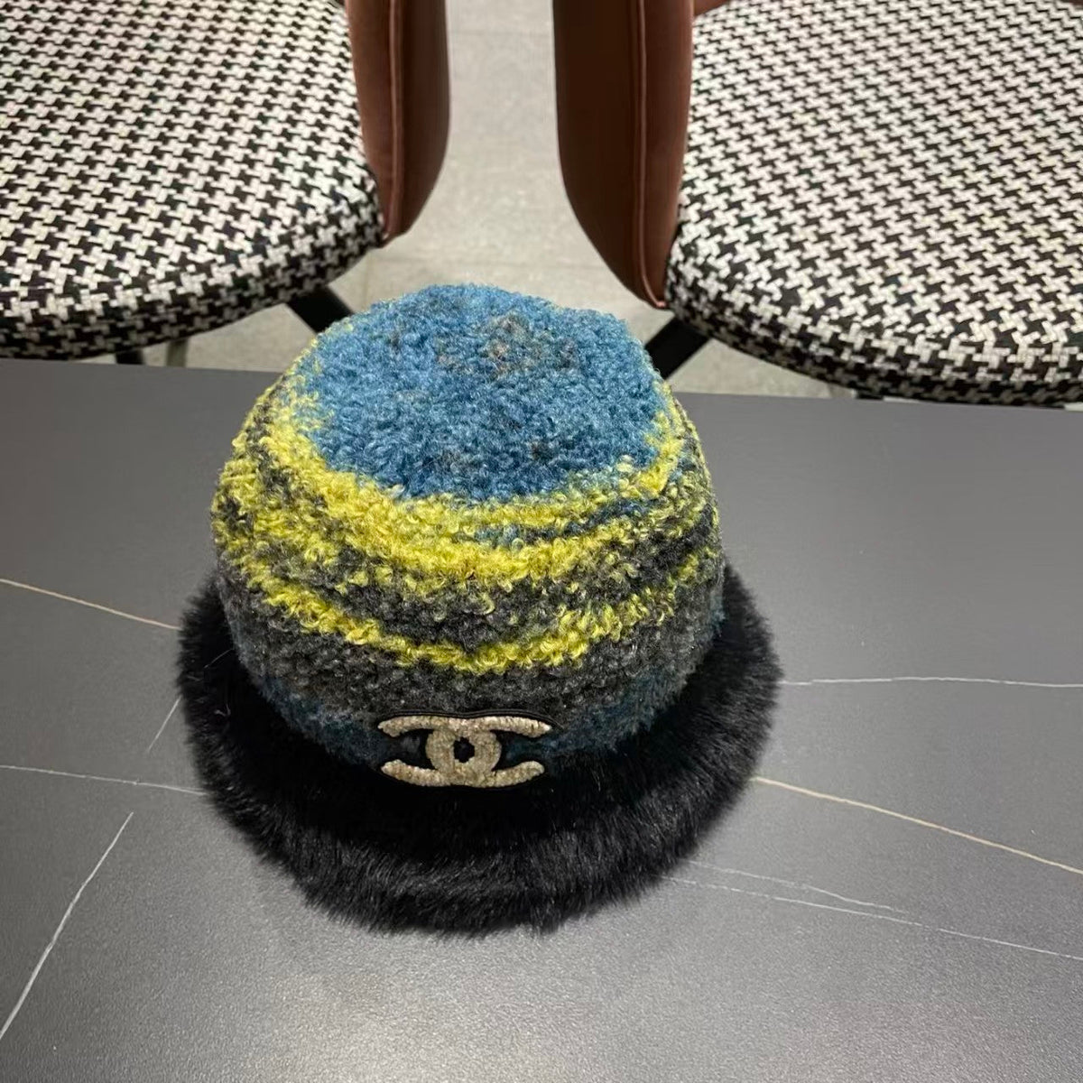 New Rainbow Knitted Basin Hat