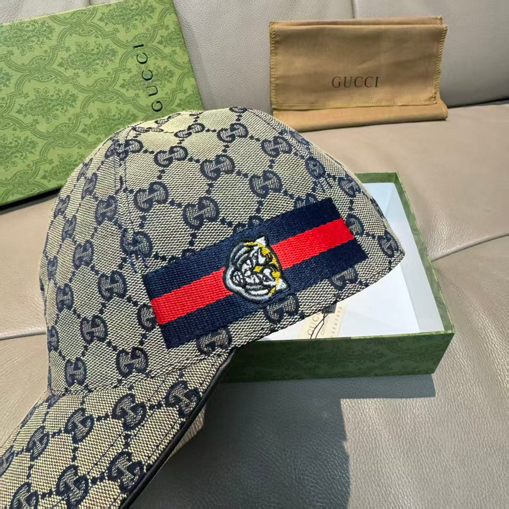 Tiger head woven baseball cap