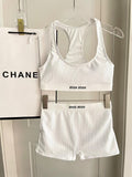 New Knitted Split Swimsuit