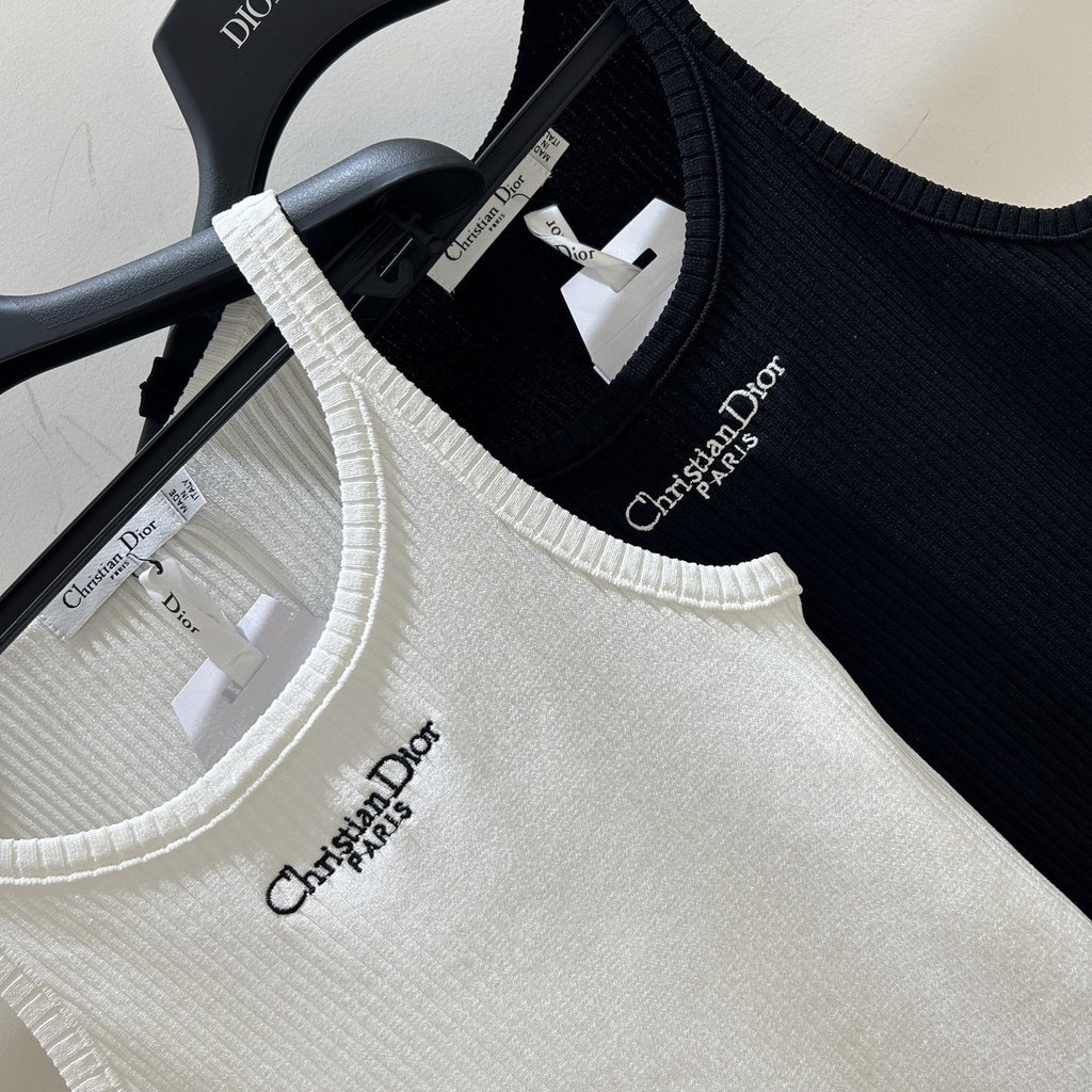 25 Embroidered Letters Vest All-match Vest