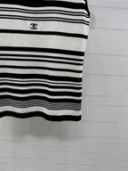 25 Spring and Summer Newest Style! U-neck striped knitted vest