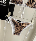 25 Leopard Print Separate Swimsuit