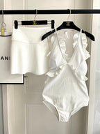 25 Summer new temperament swimsuit + skirt
