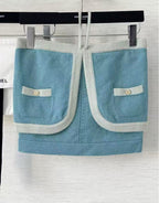 Pure wool, custom-colored and dyed, contrast-colored stitching, and camisole