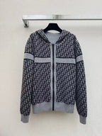 Dior/Reversible Cashmere Knit Hooded Jacket