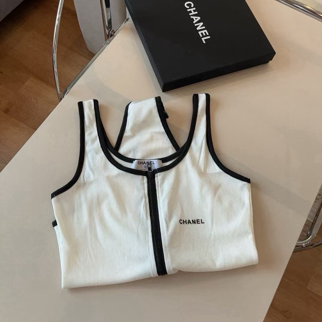 Hot selling zipper one-piece swimsuit