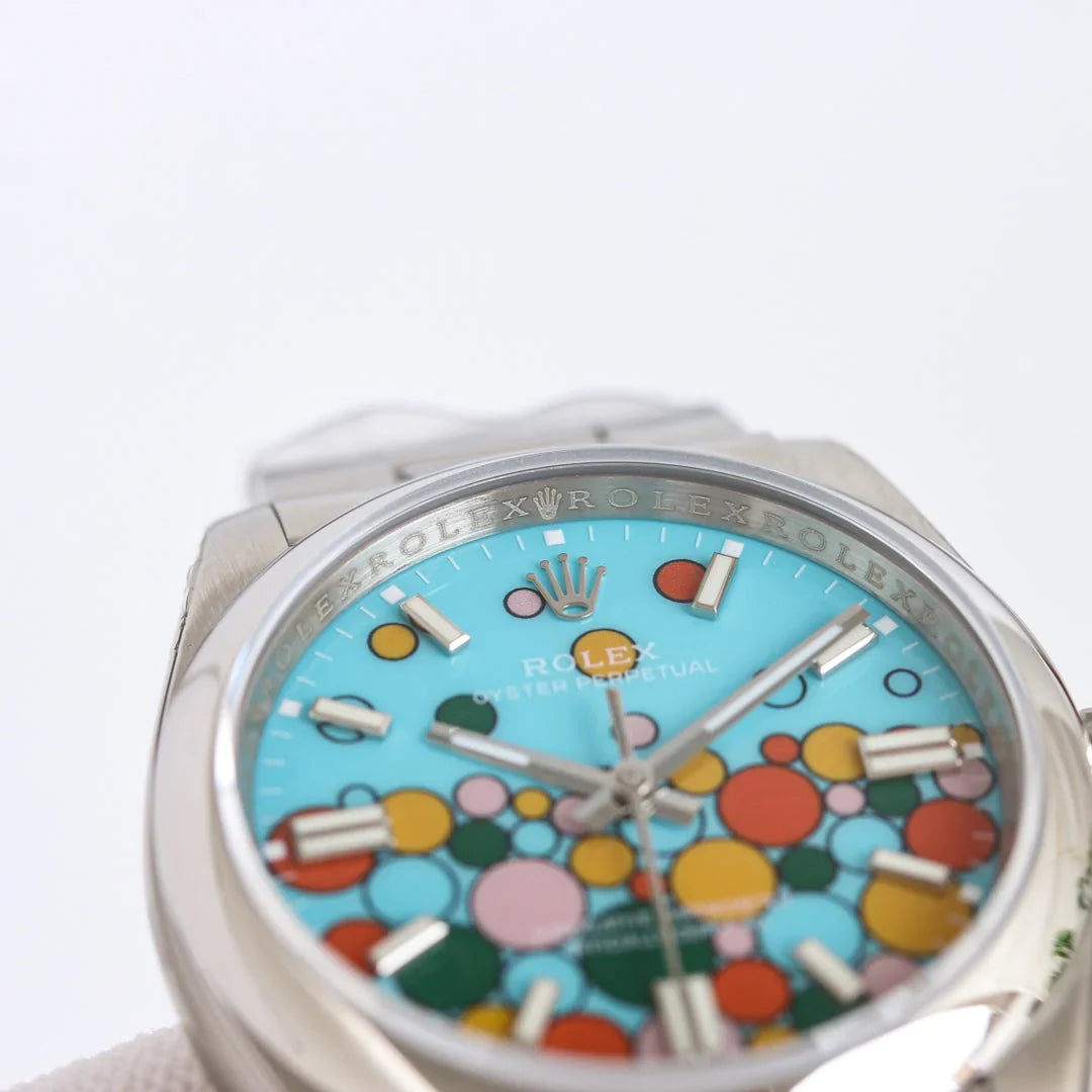 Candy Color - Silver 904L Steel - Automatic - 41mm/36mm