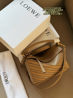 Matte leather patchwork color geometric bag cowhide