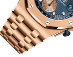 L Size -Blue OFFs - 904L Steel - Quartz- 43mm