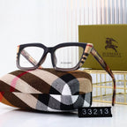 Checkered Frame Retro Glasses