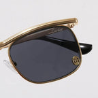 Semi-Rimless Browline Sunglasses