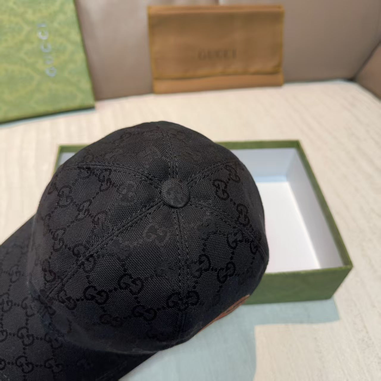 Embroidered baseball cap on the side