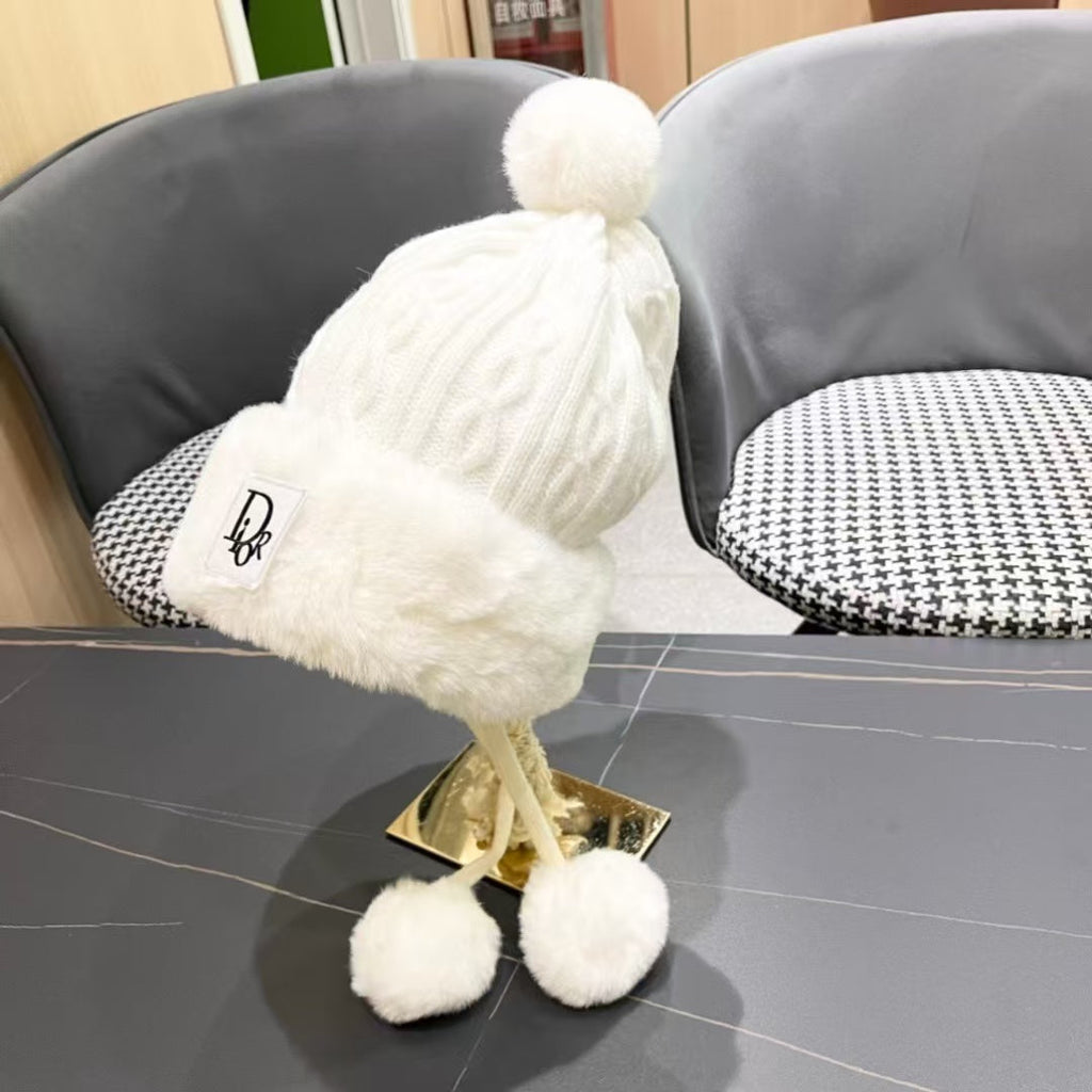 Ear protection knitted hat