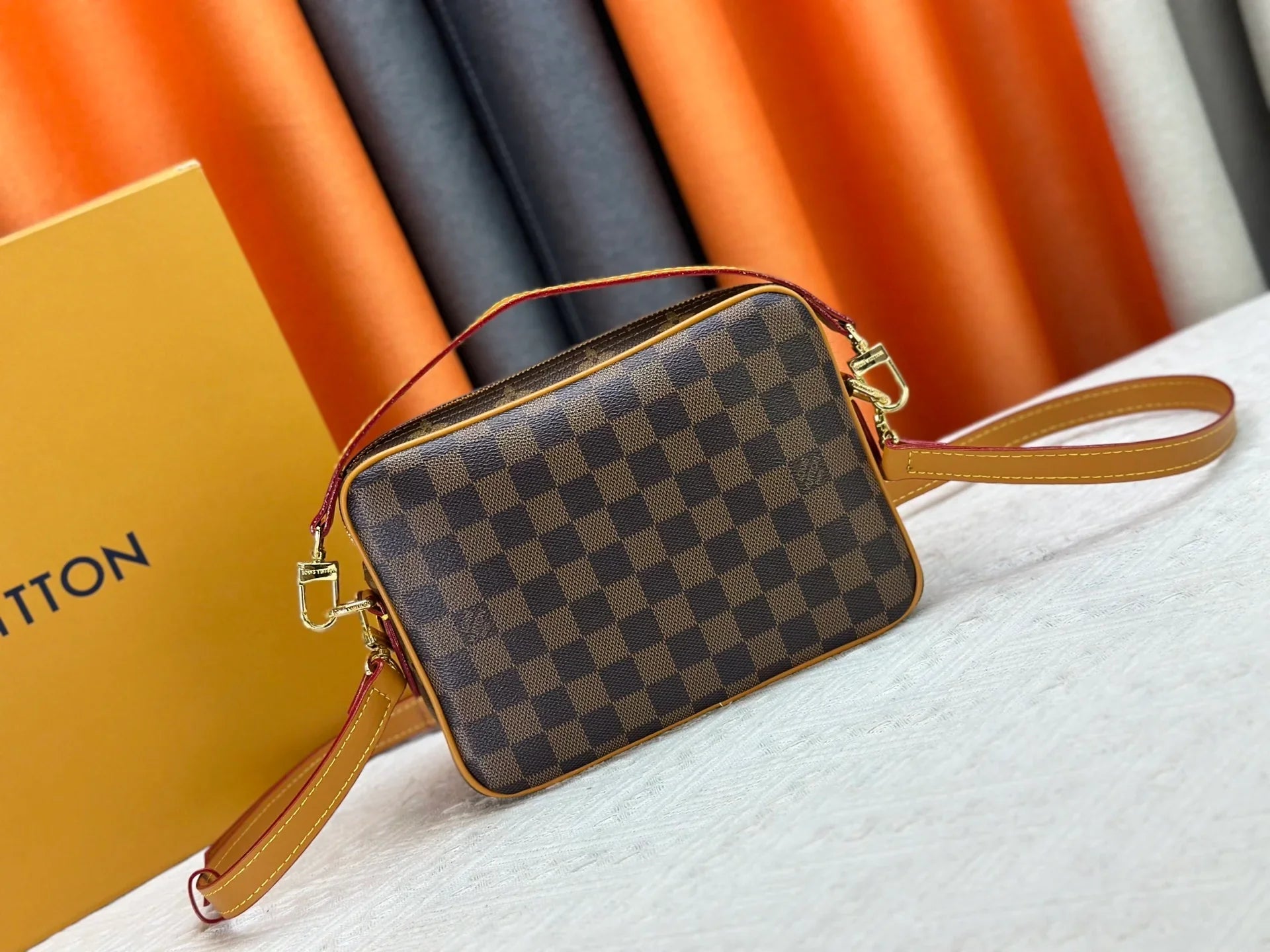 Coated canvas mailman bag