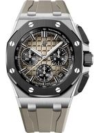 🔥limited-time offer! Brown Rubber Strap - 904L Steel - QUARTZ - 43mm