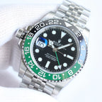 Black Green - Silver 904L Steel - 40mm