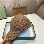 Embroidered baseball cap on the side