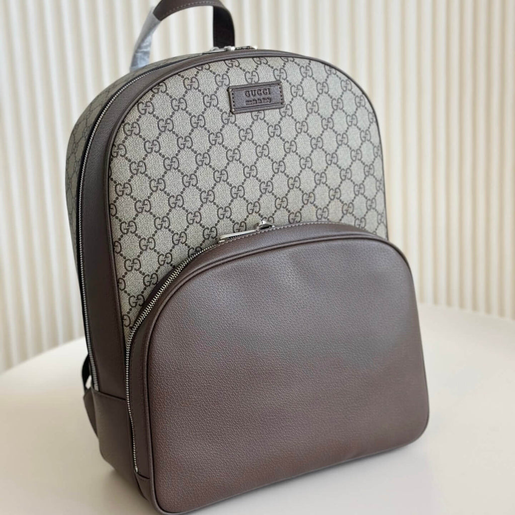 Canvas And Leather Backpack
