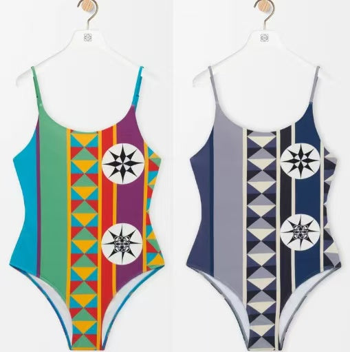 New one-piece printed swimsuit