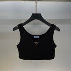 Classic Cropped Solid Color Vest