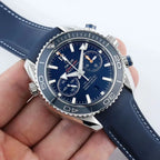 Chronograph - Selfwinding- Blue Leather -  Automatic - 45.5mm