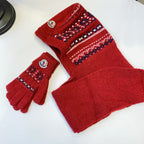 New Classic Scarf Hat Glove Set
