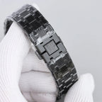 Black Titanium Steel - Chronograph- Quartz- 43mm
