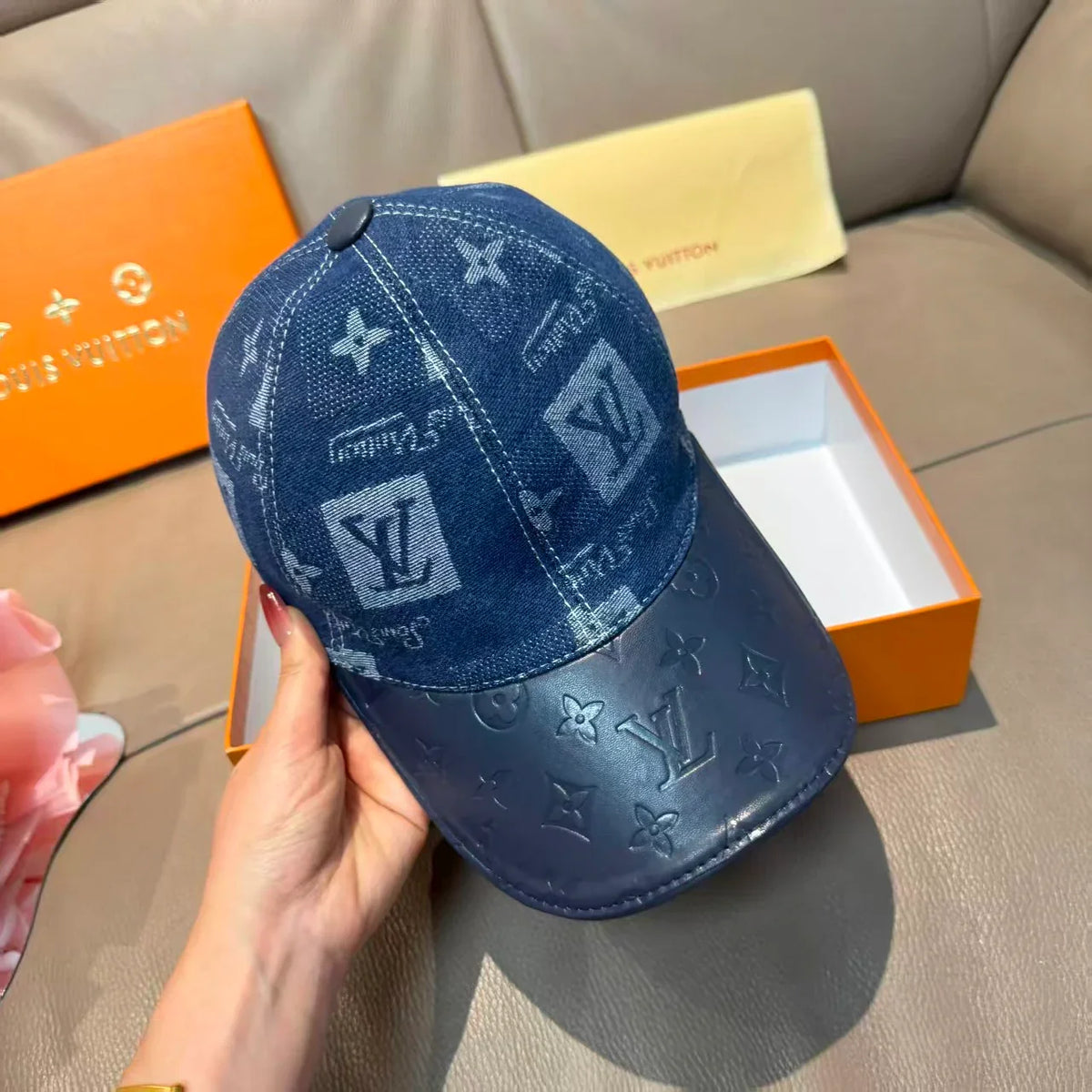 New denim baseball cap