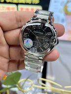 Black Dial - White 904L Steel - Automatic - 41mm