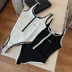 Hot selling zipper one-piece swimsuit